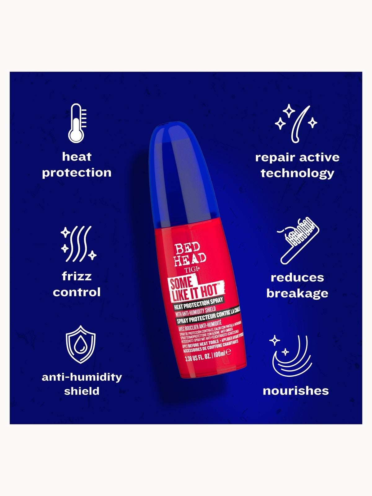 Bed Head by TIGI Some Like It Hot Heat Protection Spray 100ml 4