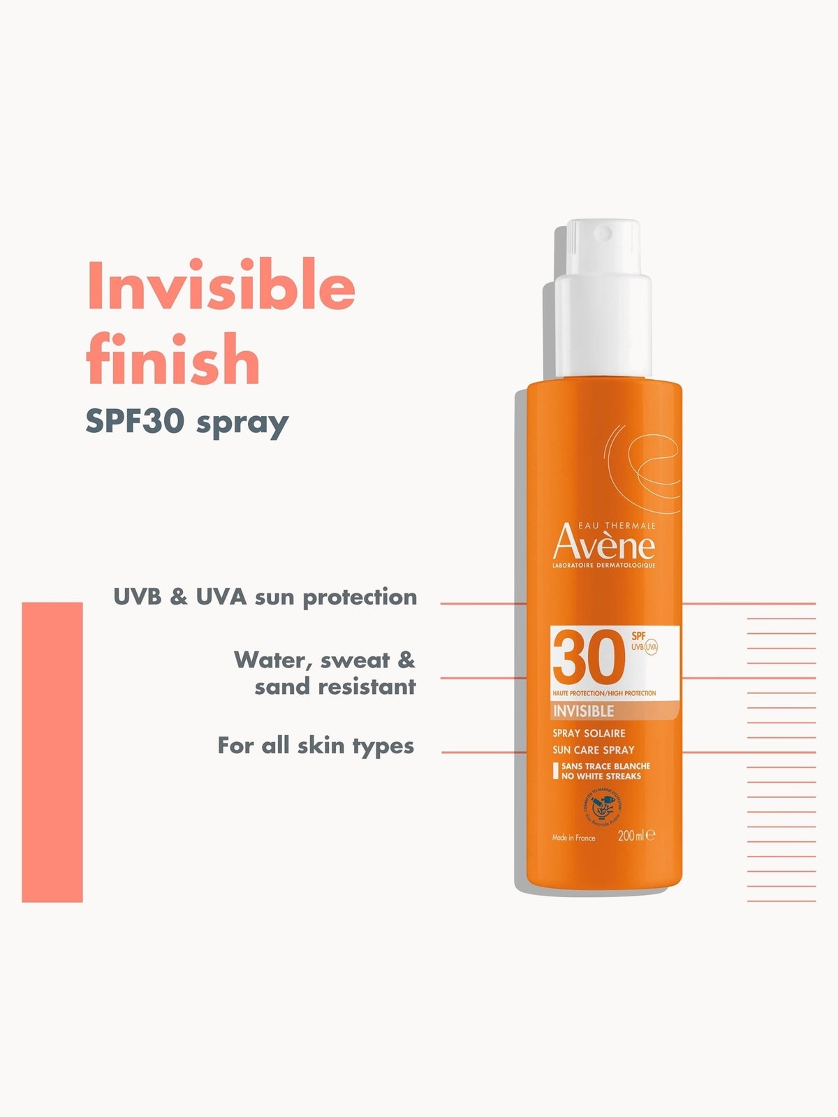 Avène High Protection Spray Sun Cream SPF 30 200ml 2