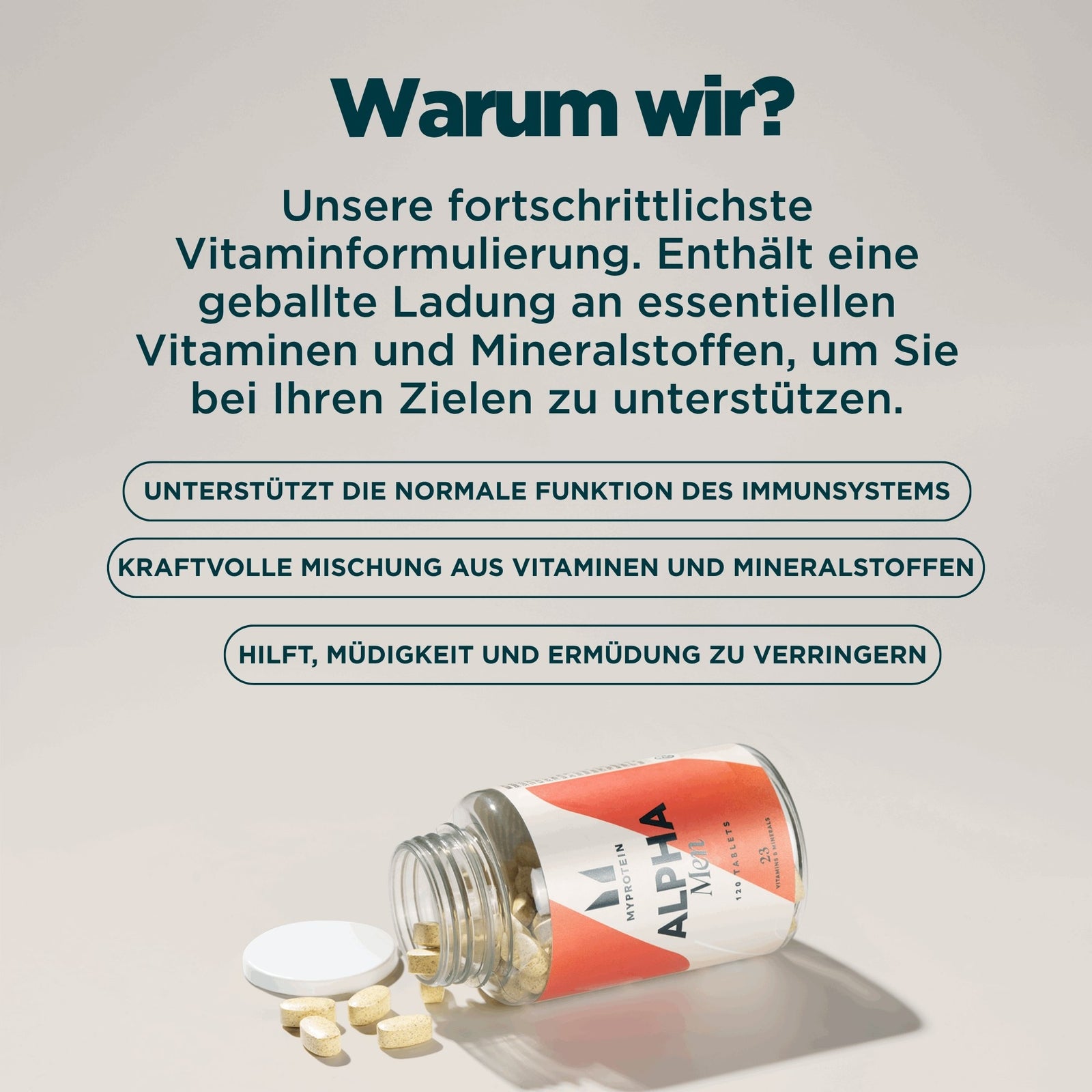 Alpha Men Multivitamin - 60Tabletten — Bild 3