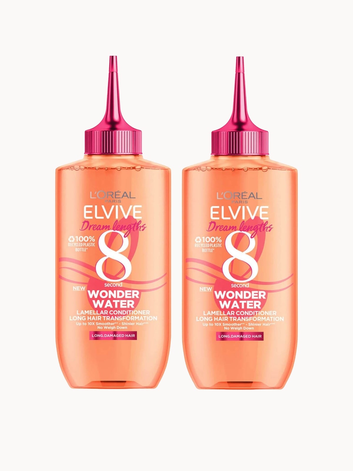 L'Oréal Paris Elvive Dream Lengths Wonder Water 8 Second Hair Treatment 200ml Duo