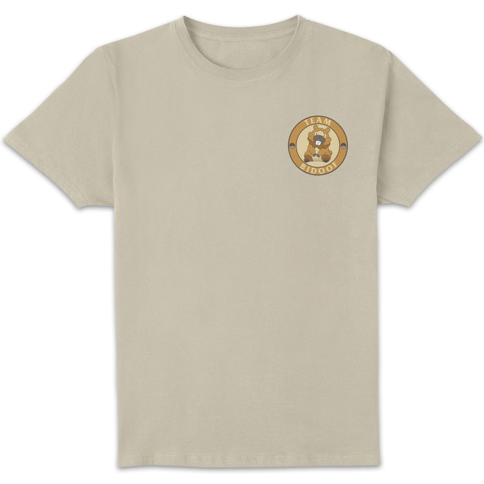 Pokémon Team Bidoof Unisex T-Shirt - Cream - L