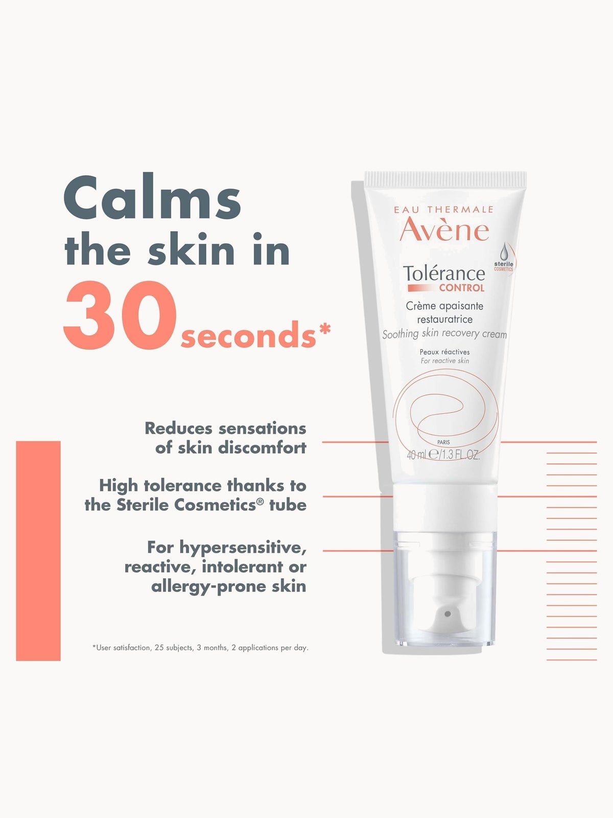 Avène Tolerance Control Soothing Skin Recovery Cream for Sensitive Skin 40ml 2