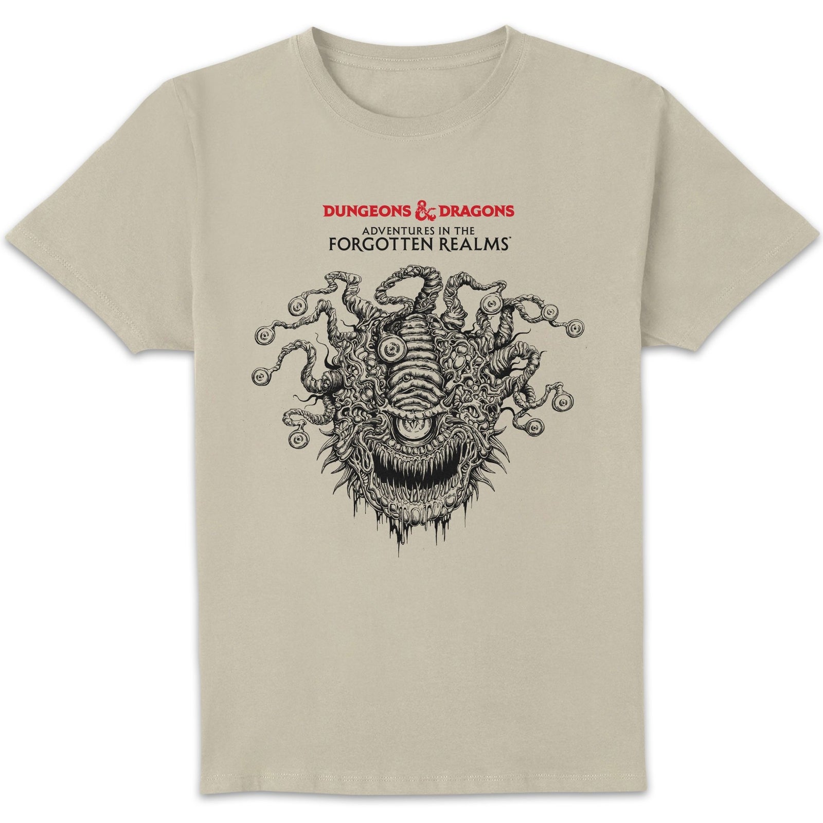 Dungeons & Dragons Beholder Unisex T-Shirt - White Vintage Wash - S