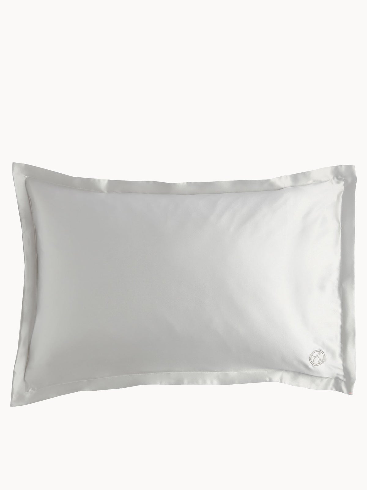 ESPA Home Oxford Edge Silk Pillowcase - Moonlight Grey
