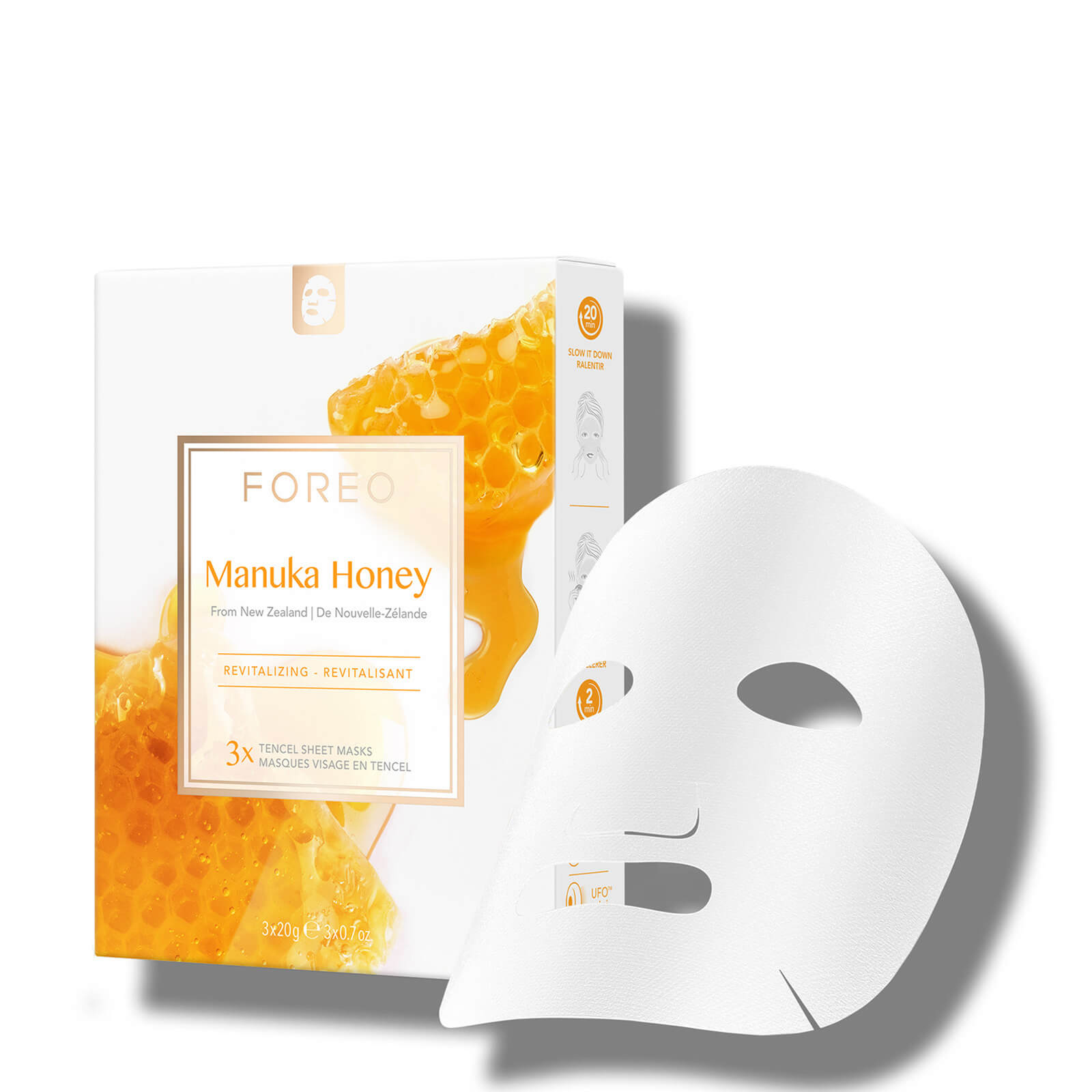 FOREO Manuka Honey Revitalising Sheet Face Mask (3 Pack)