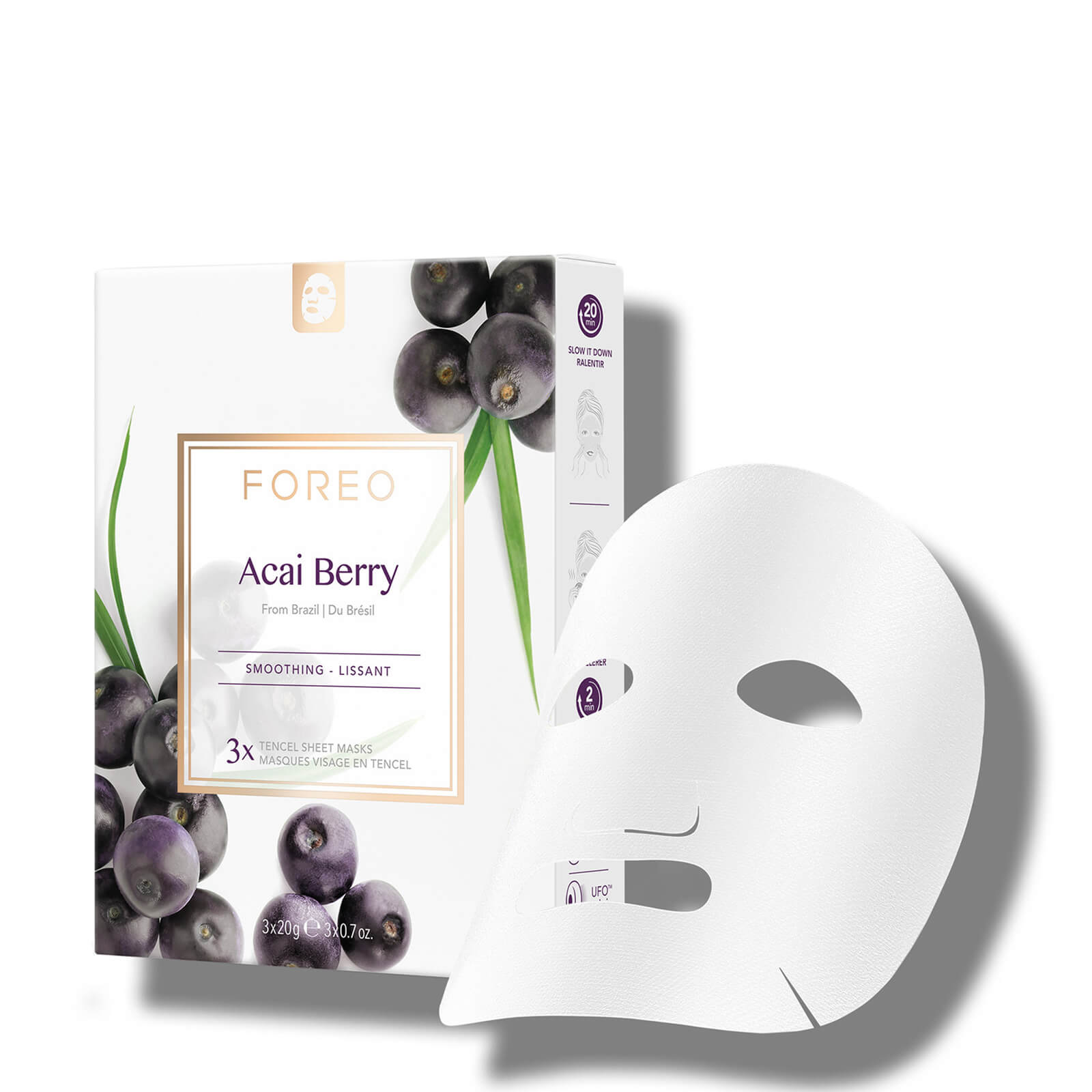 FOREO Acai Berry Firming Sheet Face Mask (3 Pack)