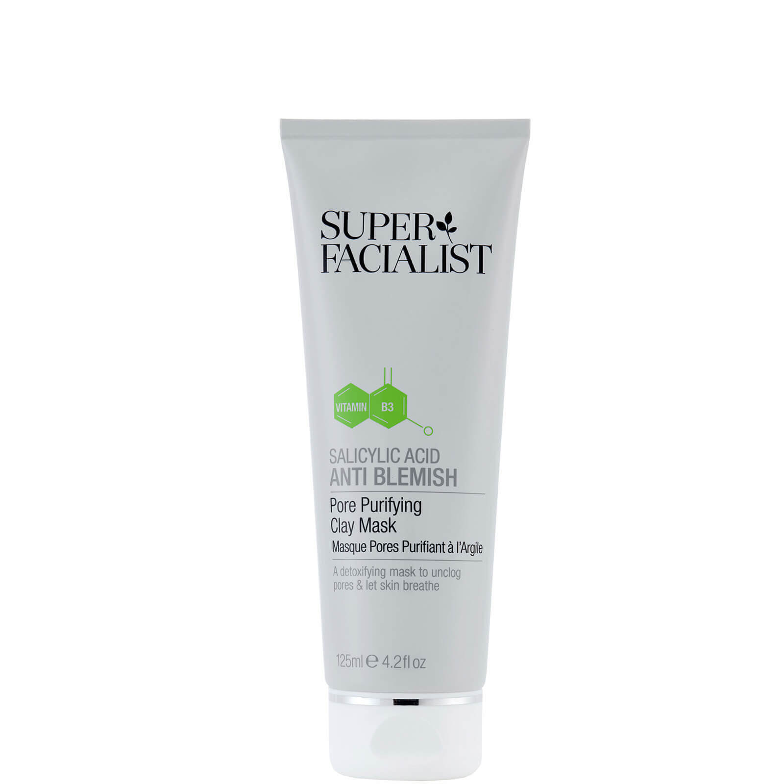 Super Facialist Salicylic Acid Anti Blemish Pore Purifying Clay Mask 125ml