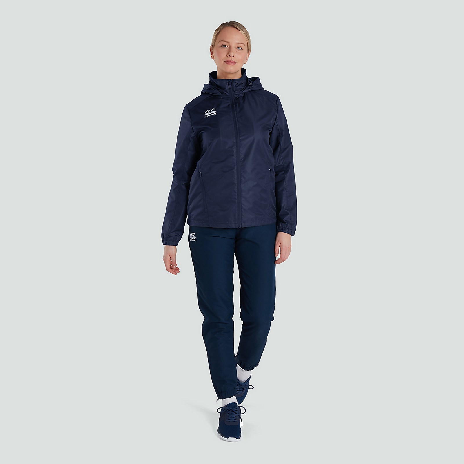 Womens Club Vaposhield Full Zip Rain Jacket Navy
