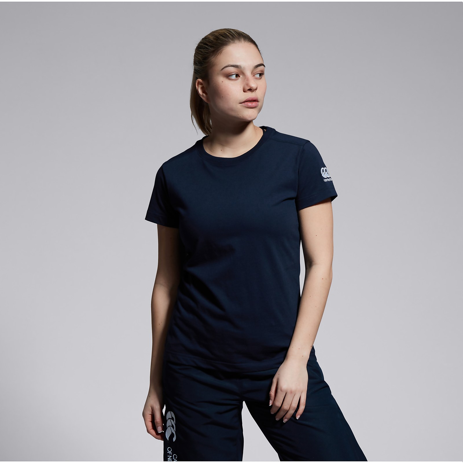 Womens Club Plain Tee Navy