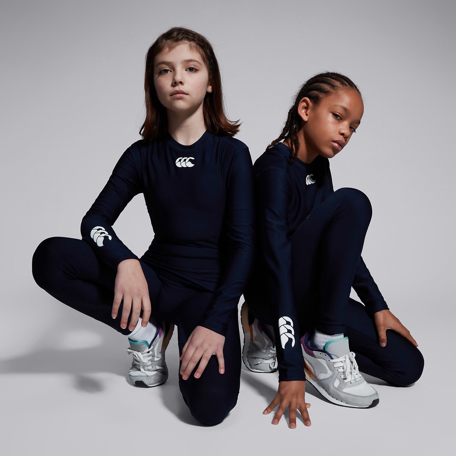 Junior Unisex Thermoreg Long Sleeved Top Navy
