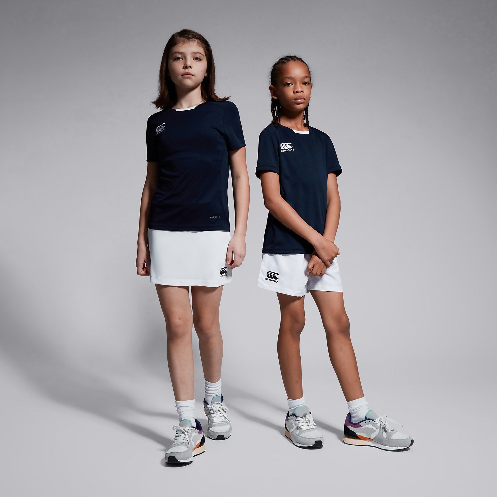 Junior Unisex Plain Skort White