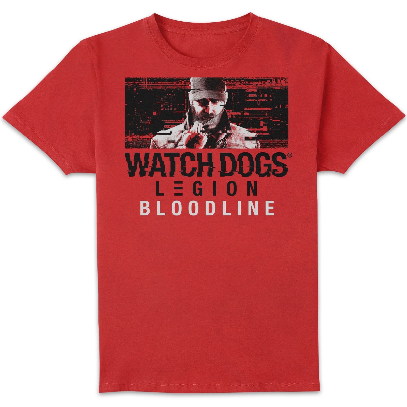 Watch Dogs Legion Aiden Glitch Homme T-shirt - Rouge