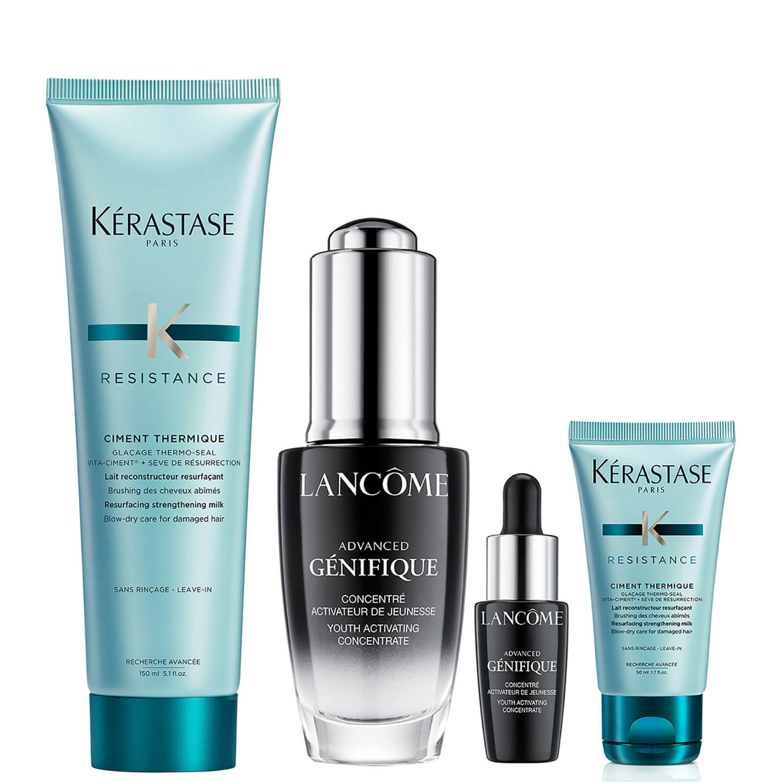 Lancôme Genifique Serum and Kérastase Blow Dry Cream - Strengthening Bundle