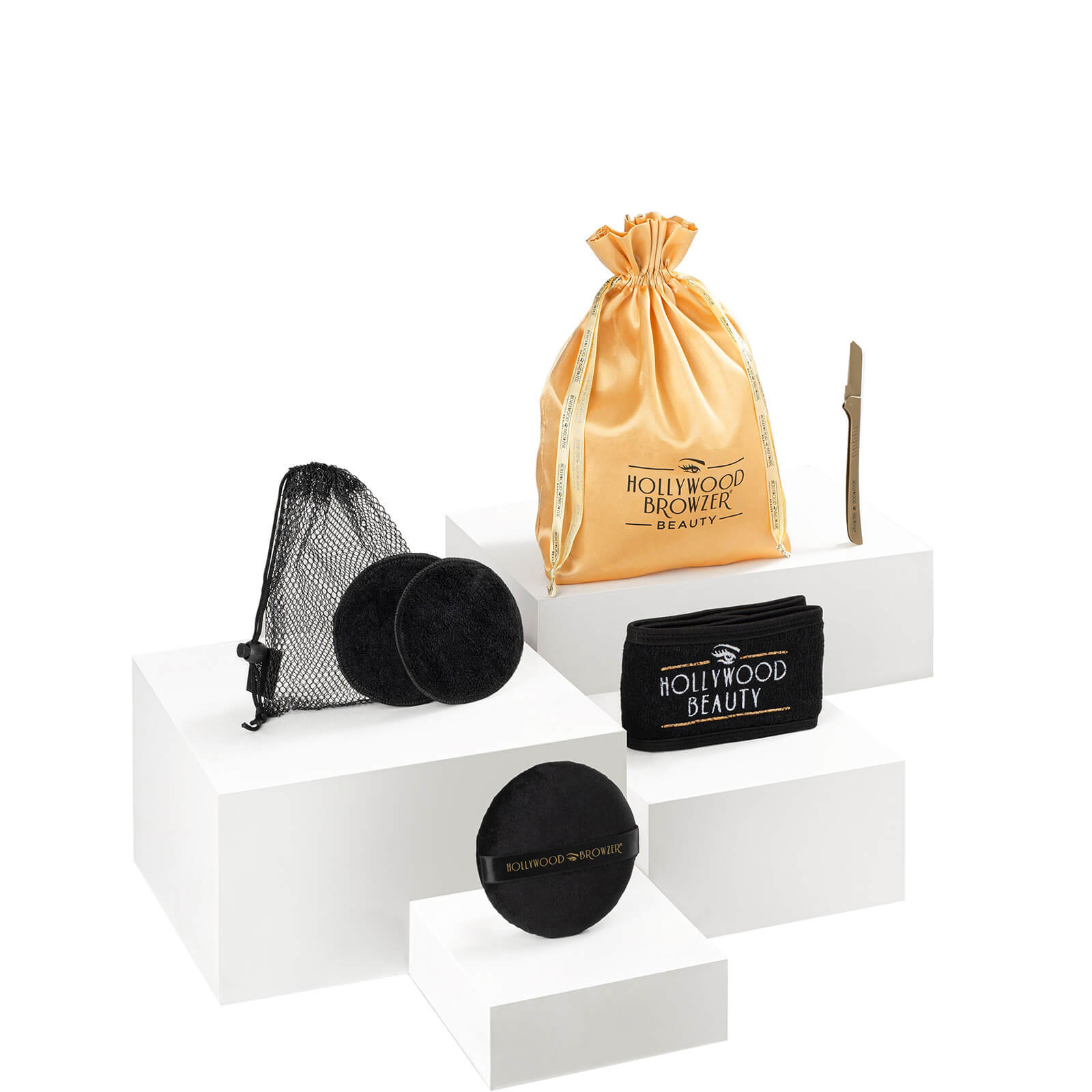 Hollywood Browzer Complete Dermaplaning Kit (Various Shades) - Gold