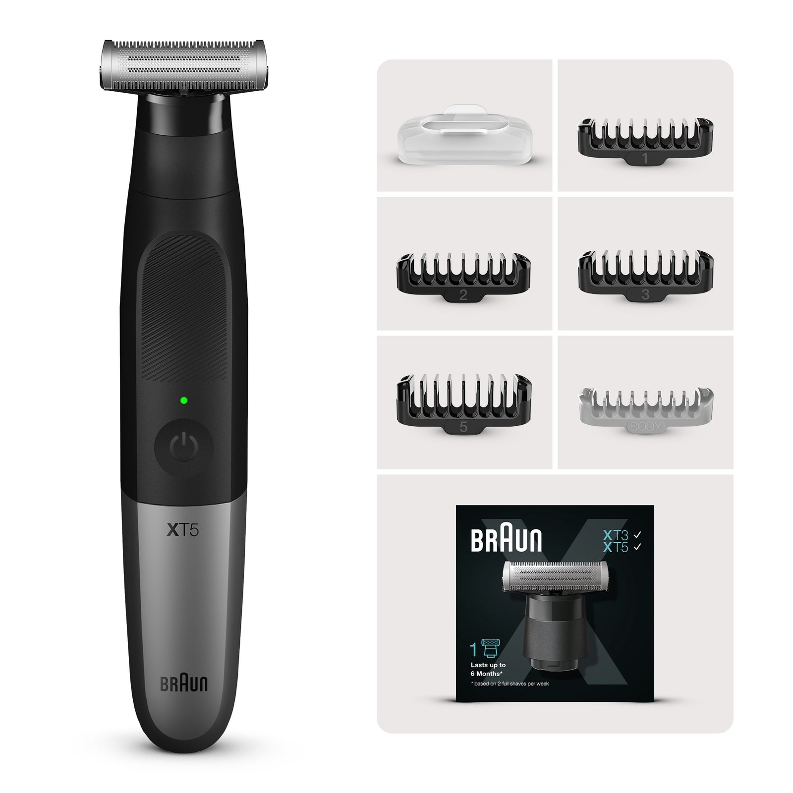 Image of Braun Hybrid Trimmer Series X XT5100 Black Men