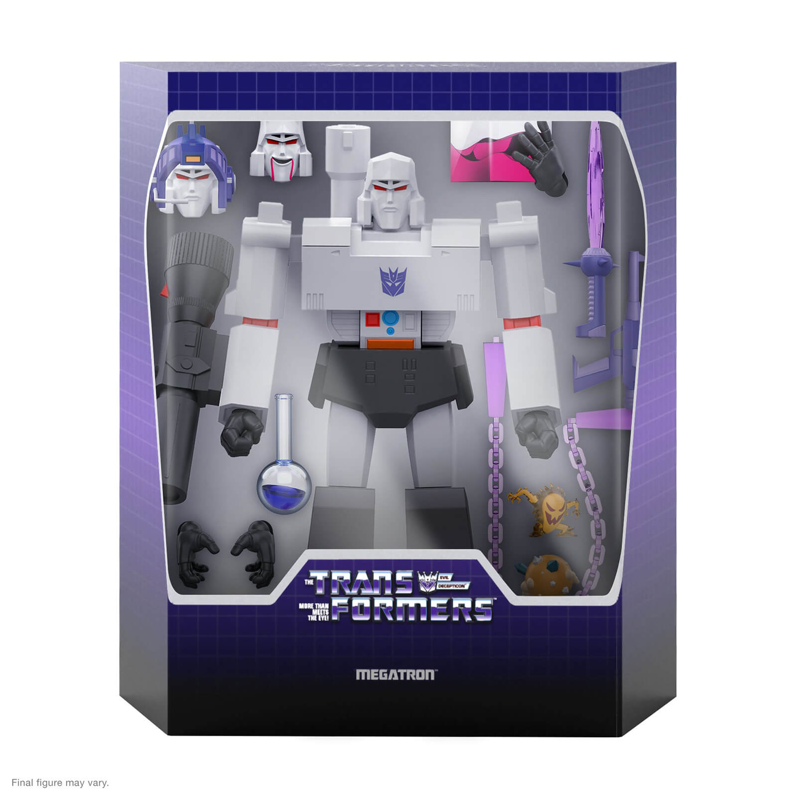 Super7 Transformers figurine Ultimates Megatron G1 Cartoon 20 cm - vue 3
