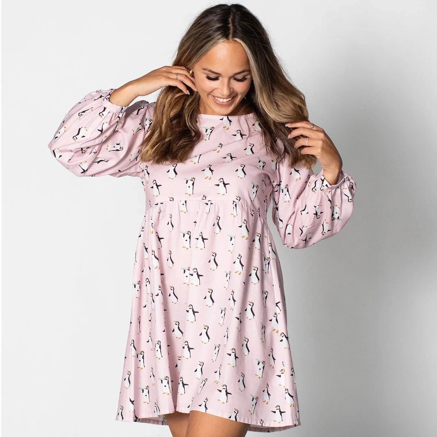 Cakeworthy Mary Poppins Penguin Long Sleeve Dress - S