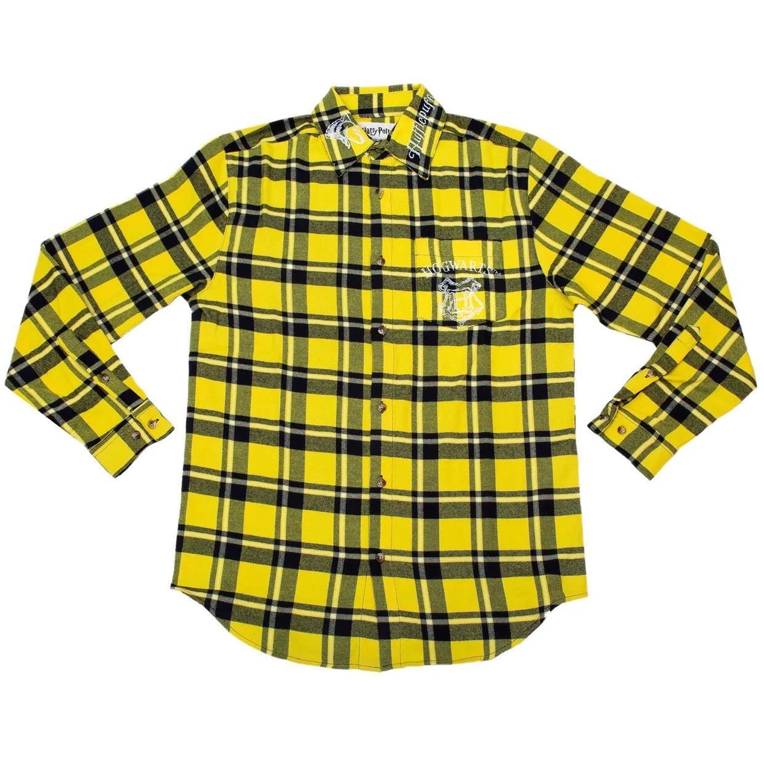 Cakeworthy Hufflepuff Flannel Shirt - M