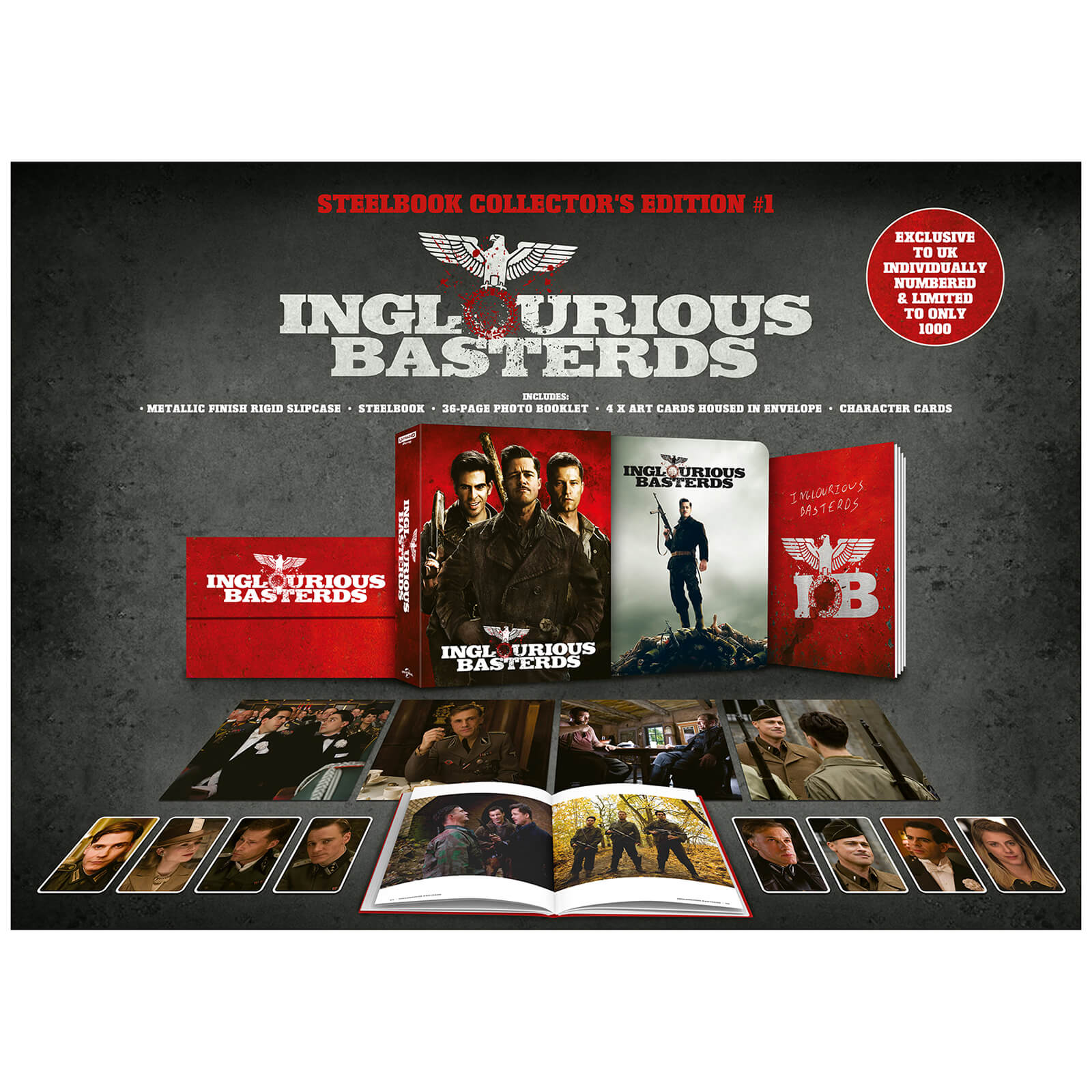 Inglourious Basterds - Zavvi Exclusive 4K Ultra HD Collector's Edition Steelbook #1