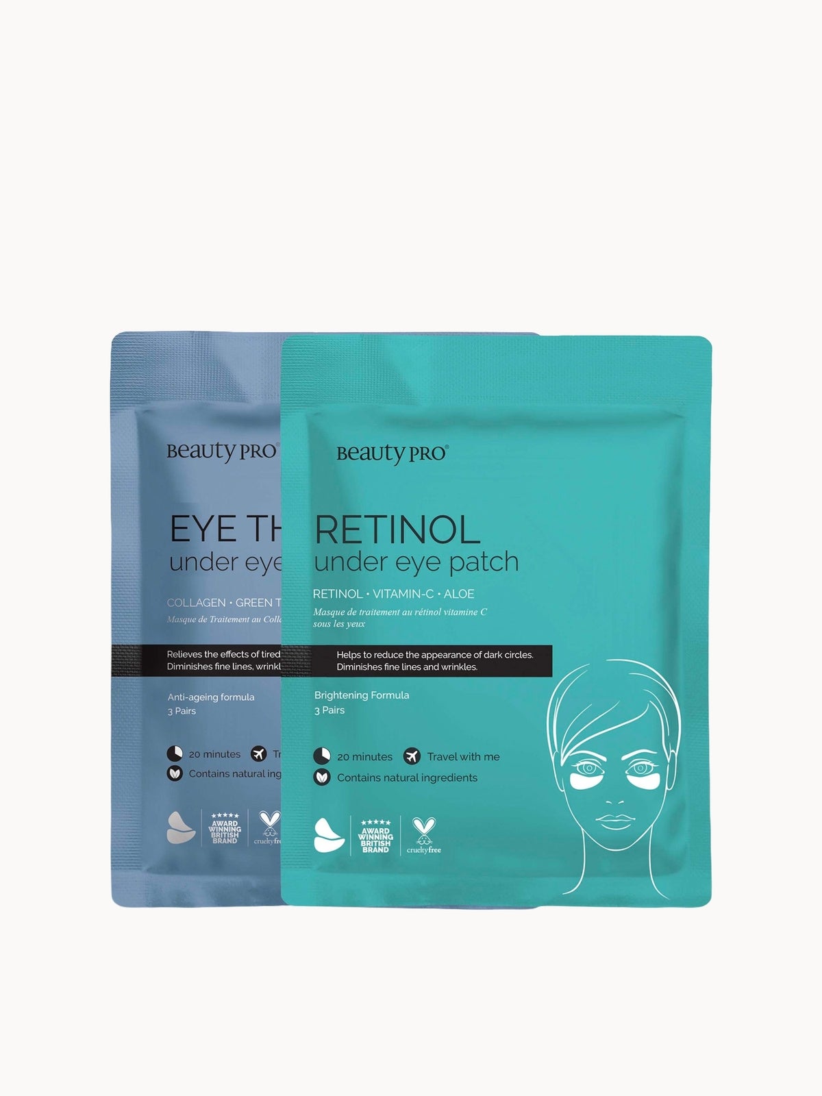 BEAUTYPRO AM/PM Eye Routine Bundle (6 Pairs)