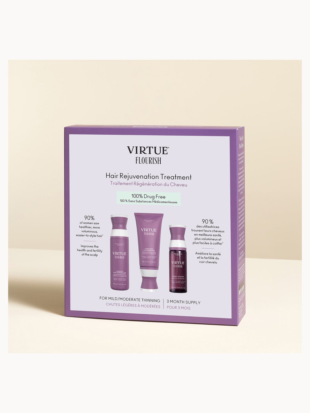 VIRTUE Flourish Hair Rejuvenation Treatment (3 Month Supply) 2