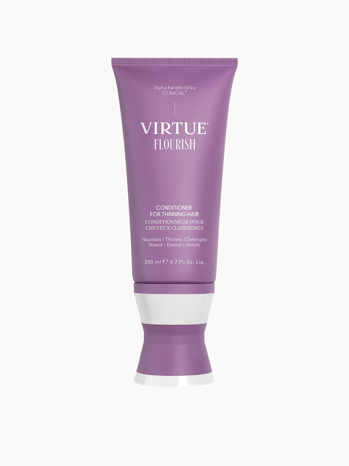 VIRTUE Flourish Shampoo and Conditioner with Manta Brush Bundle 4