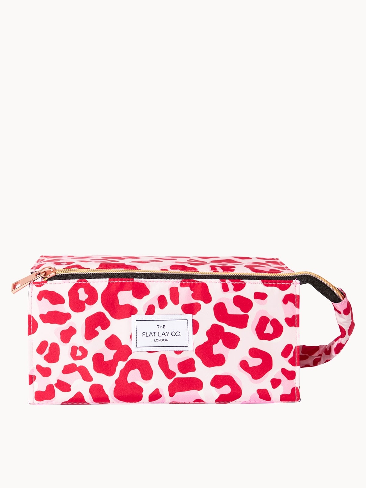 The Flat Lay Co. Open Flat Box Bag - Pink Leopard