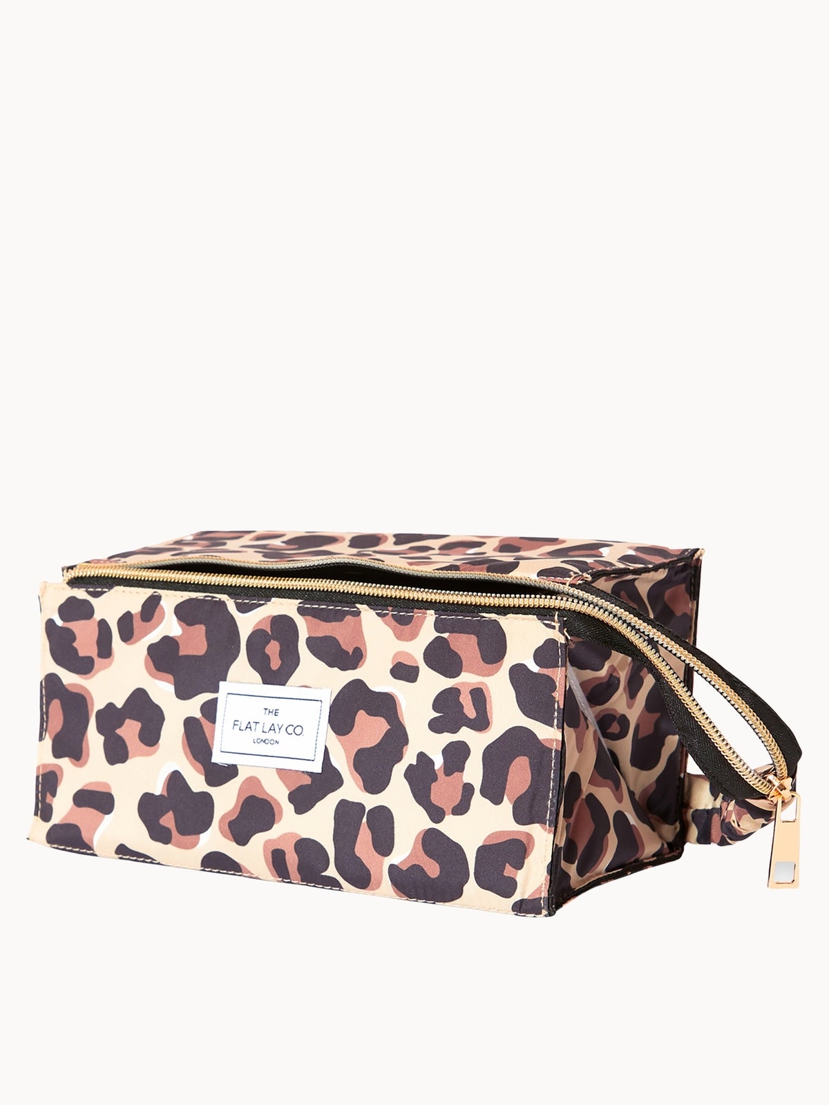 The Flat Lay Co. Open Flat Box Bag - Leopard Print 4
