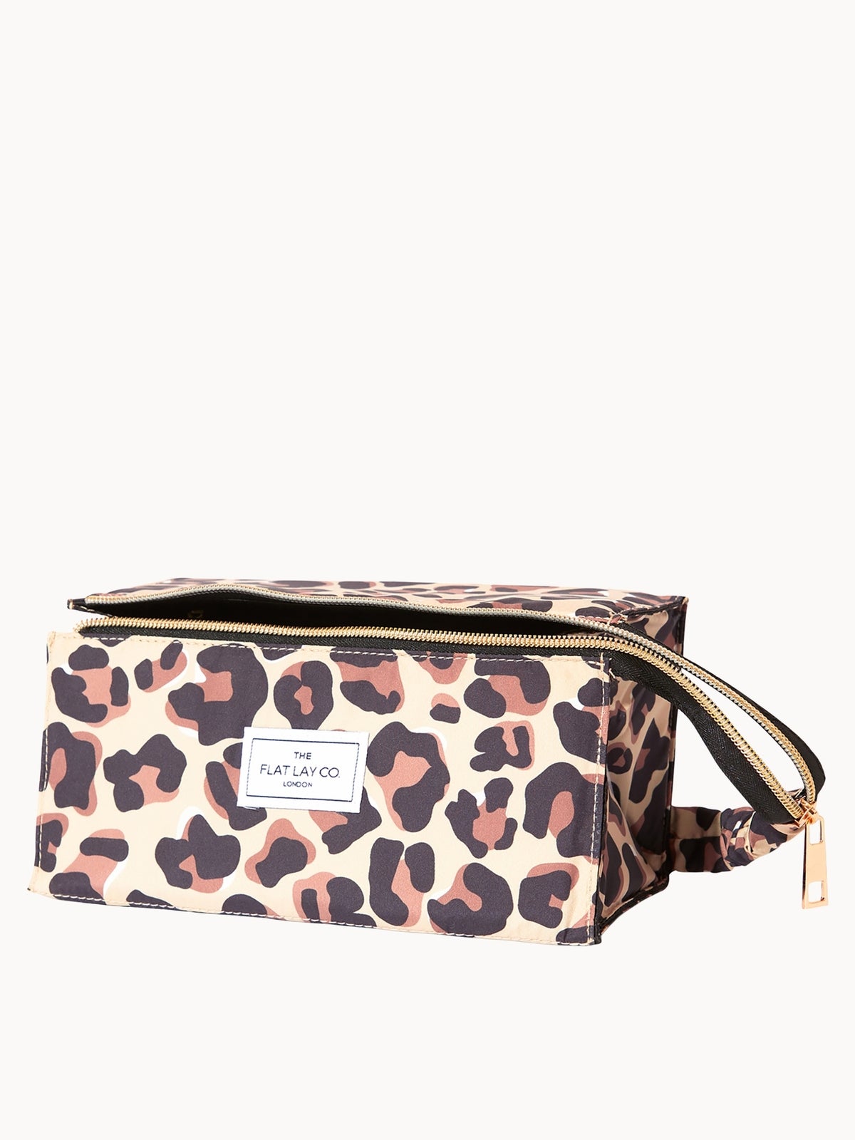 The Flat Lay Co. Open Flat Box Bag - Leopard Print 3
