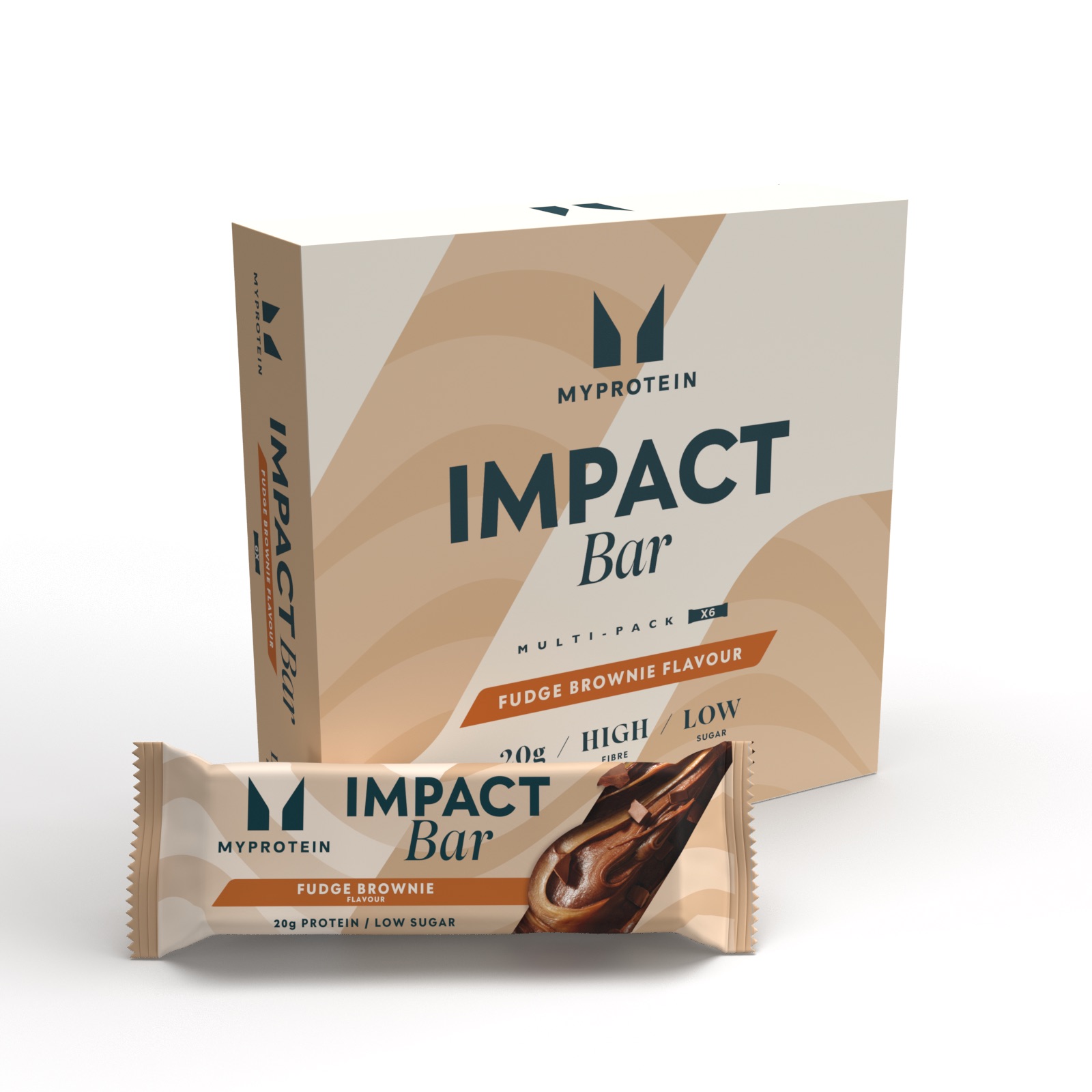 Myprotein UK MyProtein Impact Protein Bar - 6 x 64g - Fudge Brownie