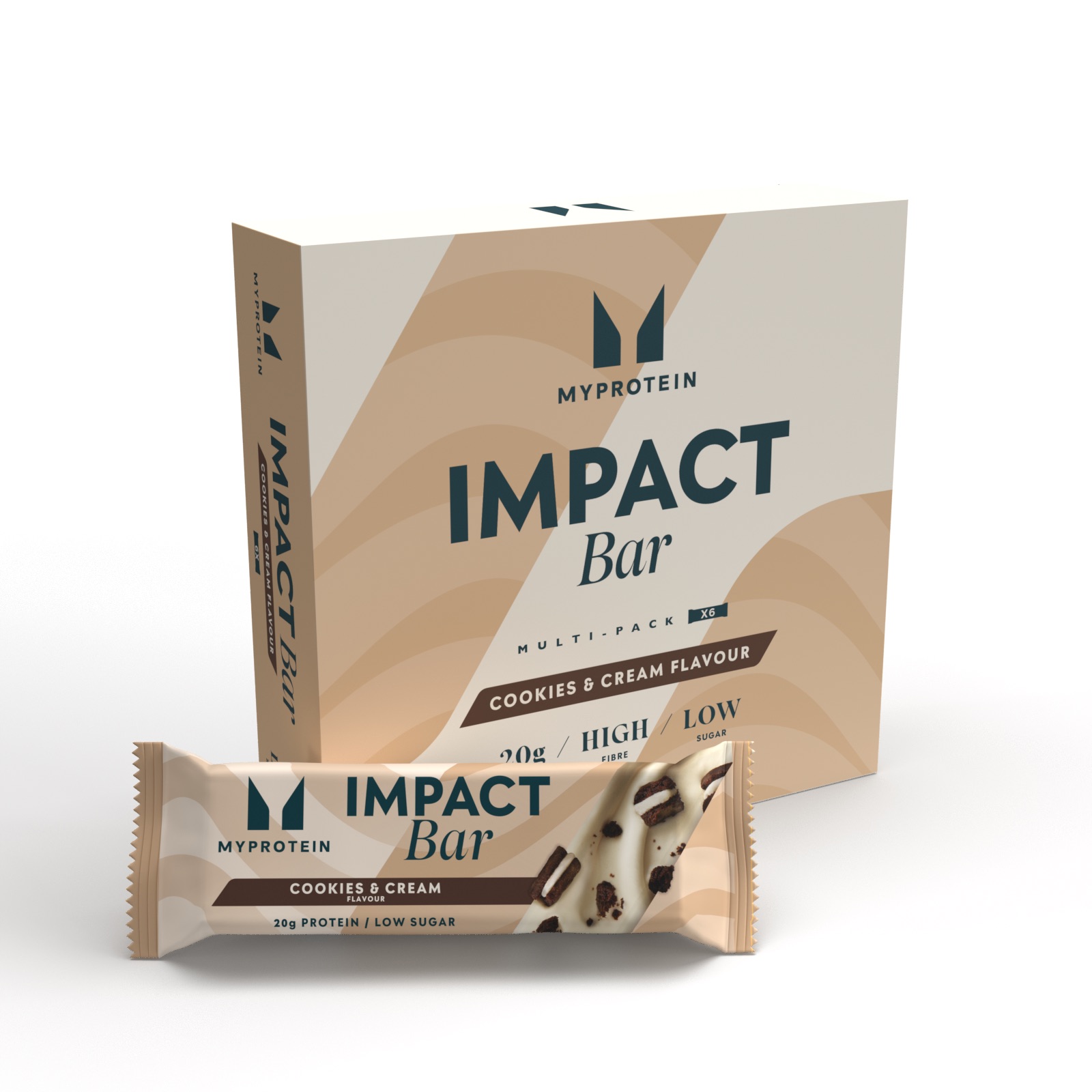 Myprotein UK MyProtein Impact Protein Bar - 6 x 64g - Cookies and Cream