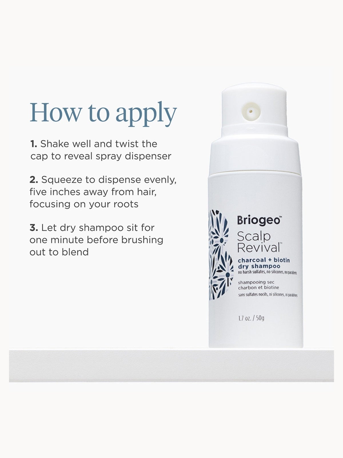 Briogeo Scalp Revival Charcoal + Biotin Dry Shampoo 50ml 4