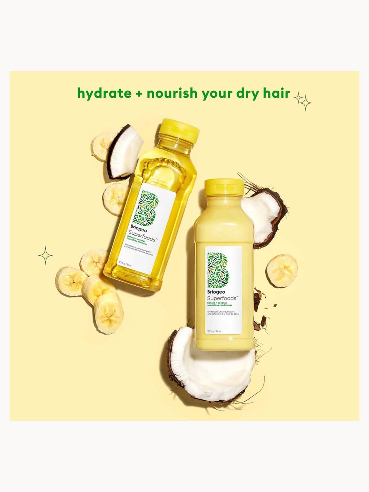 Briogeo Be Gentle, Be Kind Banana + Coconut Nourishing Superfood Shampoo 369ml 3