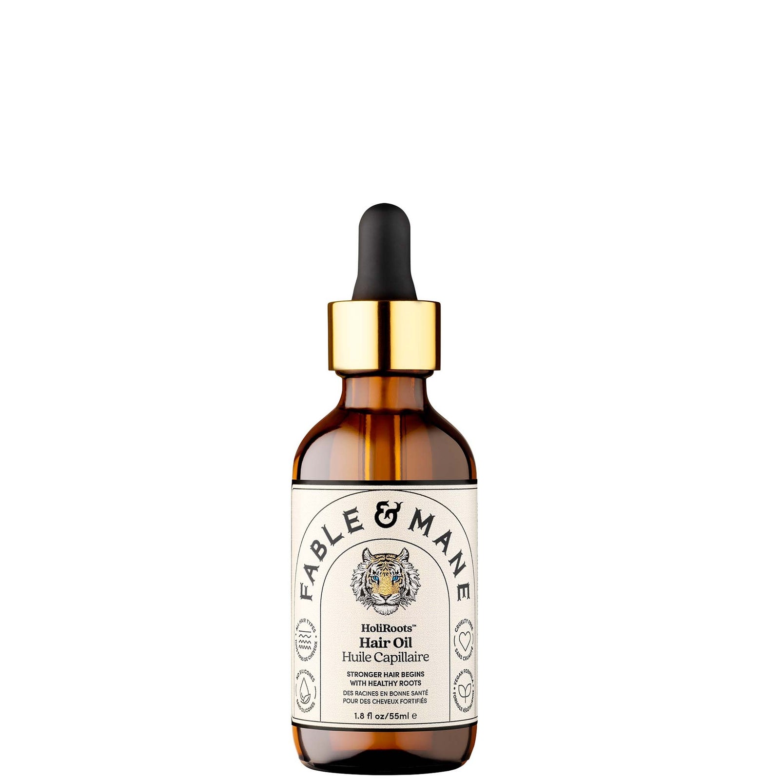 Fable & Mane Fable And Mane Hair Oil Holiroots Strengthening Serum For Damaged Frizzy Hair With Ashwagandha Castor Oil Scalp Treatment 18Fl Oz - Image 4