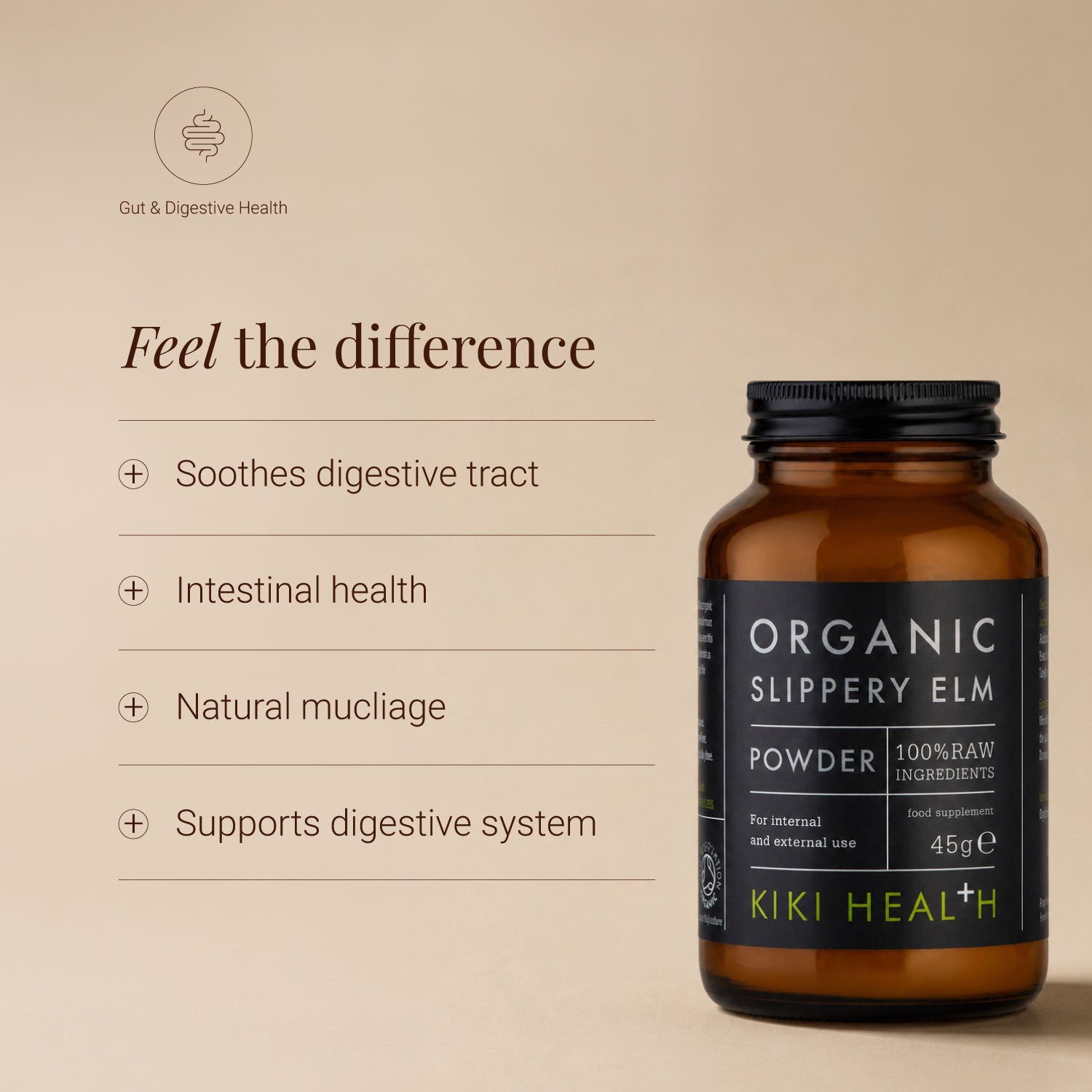 Kiki Health Organic Slippery Elm – 45g
