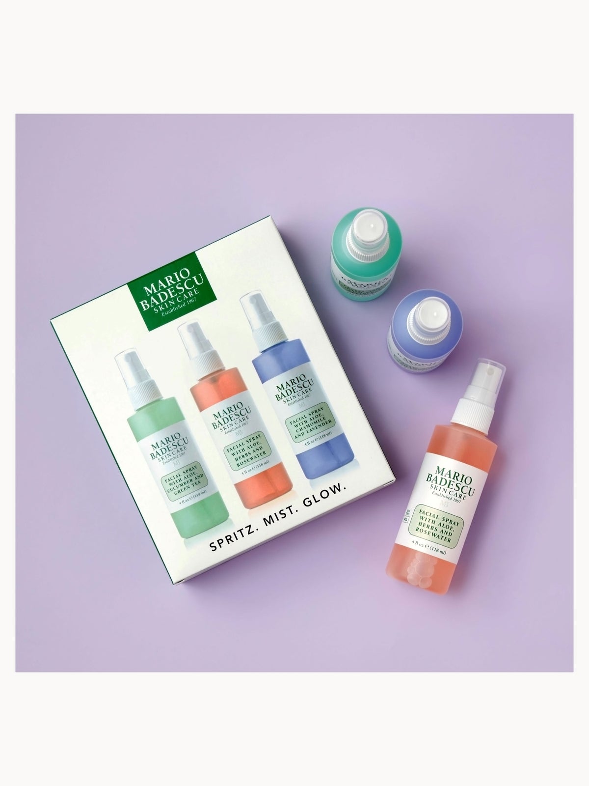 Mario Badescu Spritz. Mist. Glow. (Worth £34.50) 3