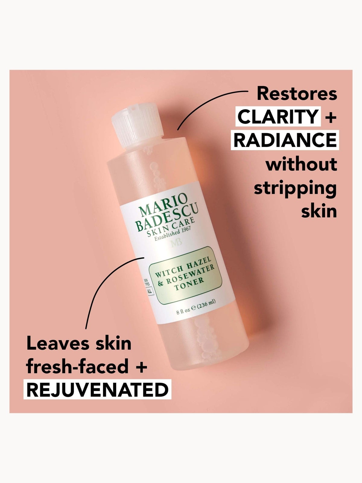 Mario Badescu Witch Hazel & Rosewater Toner 236ml 4
