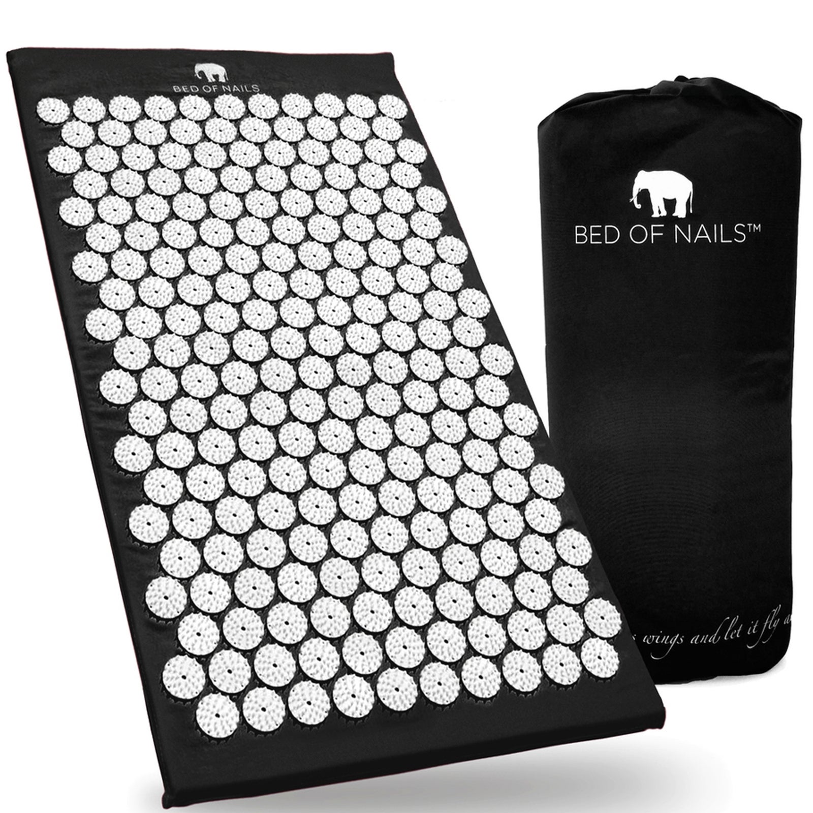 Bed of Nails Acupressure Mat - Black