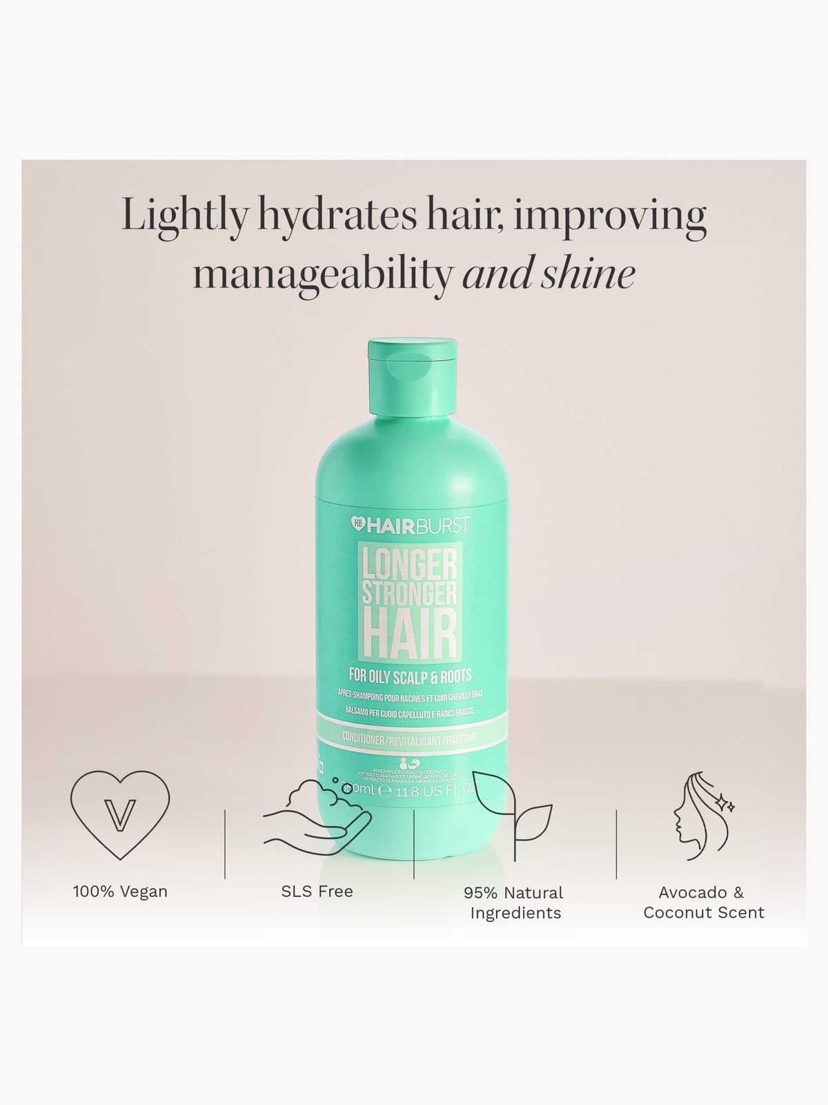 Hairburst Conditioner for Oily Roots and Scalp 350ml 2