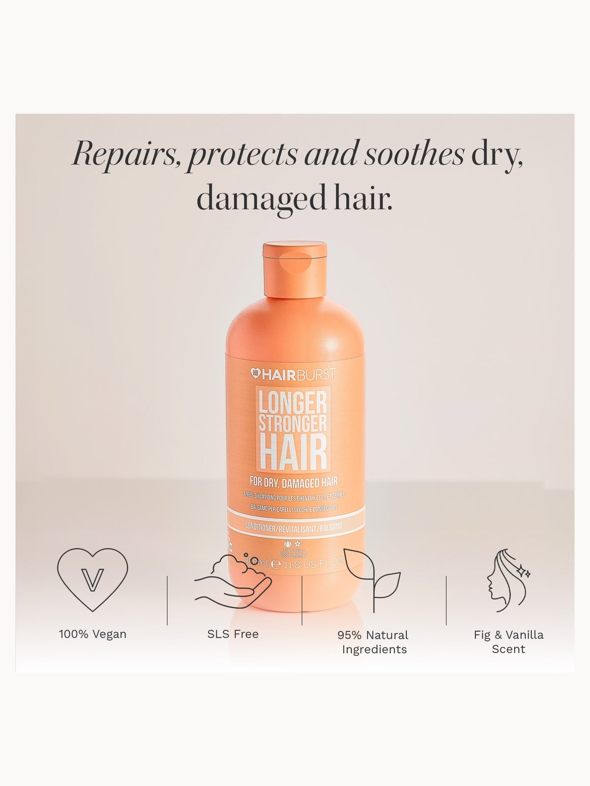 Hairburst Conditioner for Dry, Damaged Hair 350ml 2