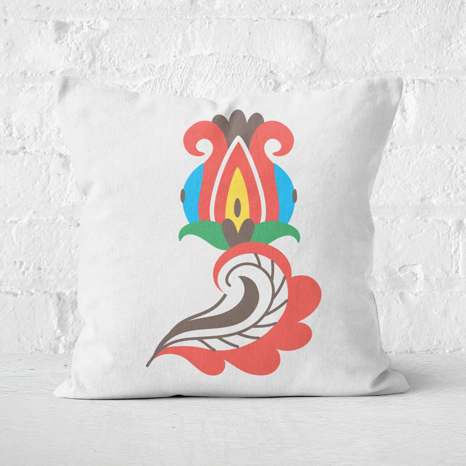 Beautified Flower Square Cushion - 40x40cm - Soft Touch