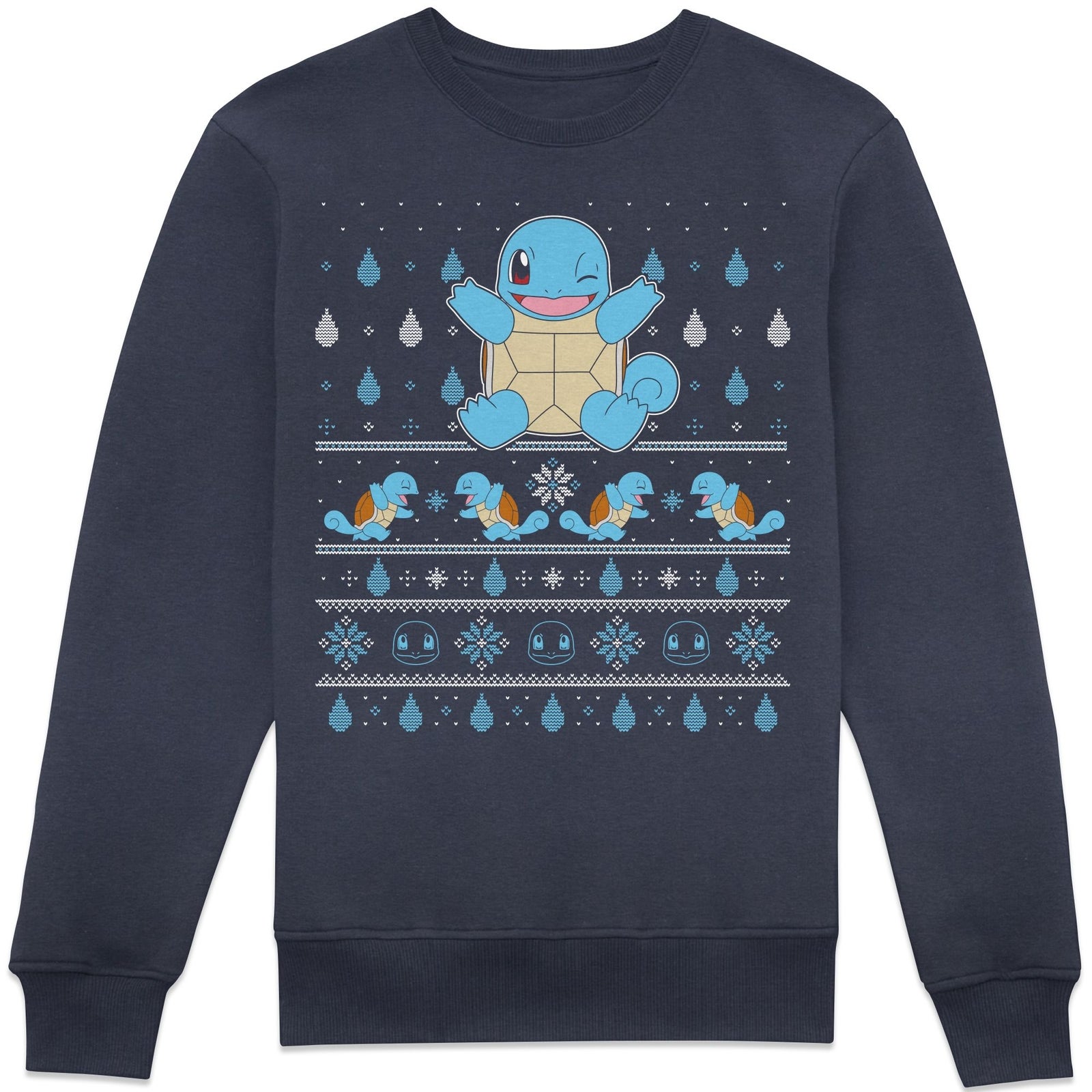 Pokémon Jingle Shells Unisexe Pull de Noël - Bleu Bleu Bleu Marine