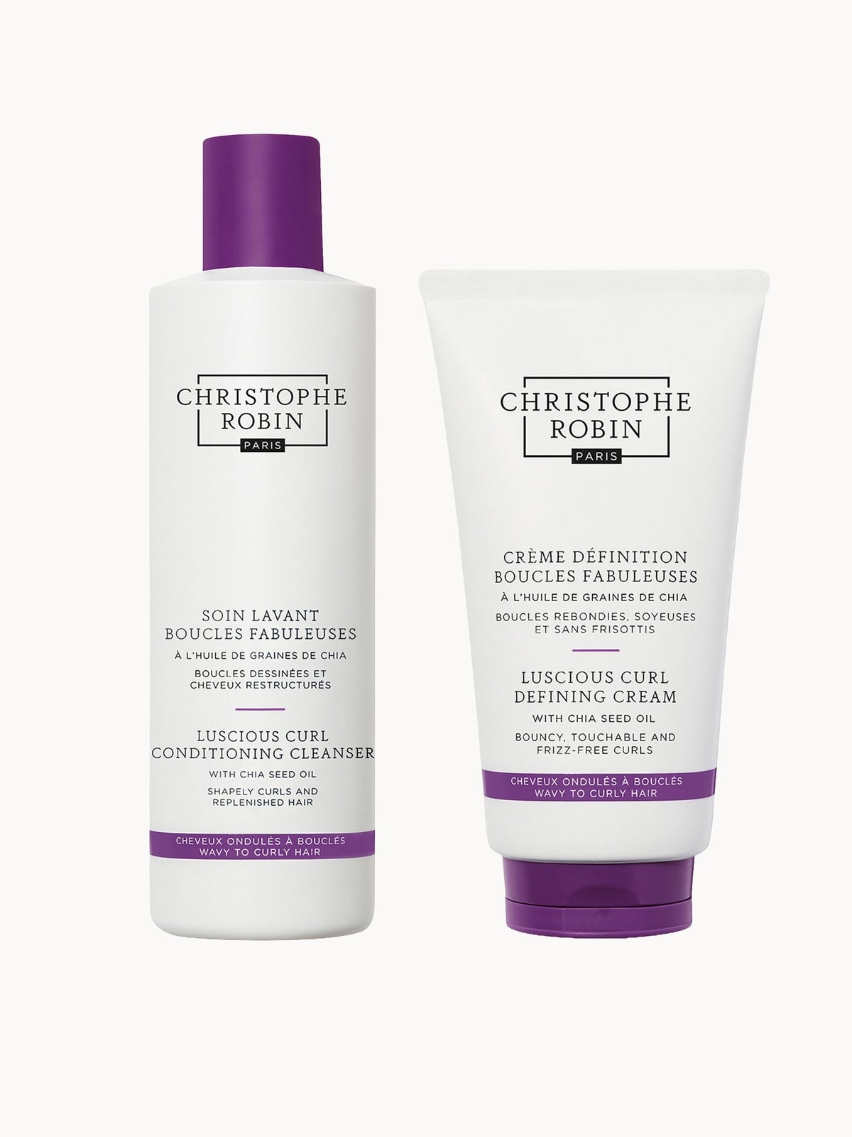 Christophe Robin Luscious Curl Regimen for Wavy to Curly Hair