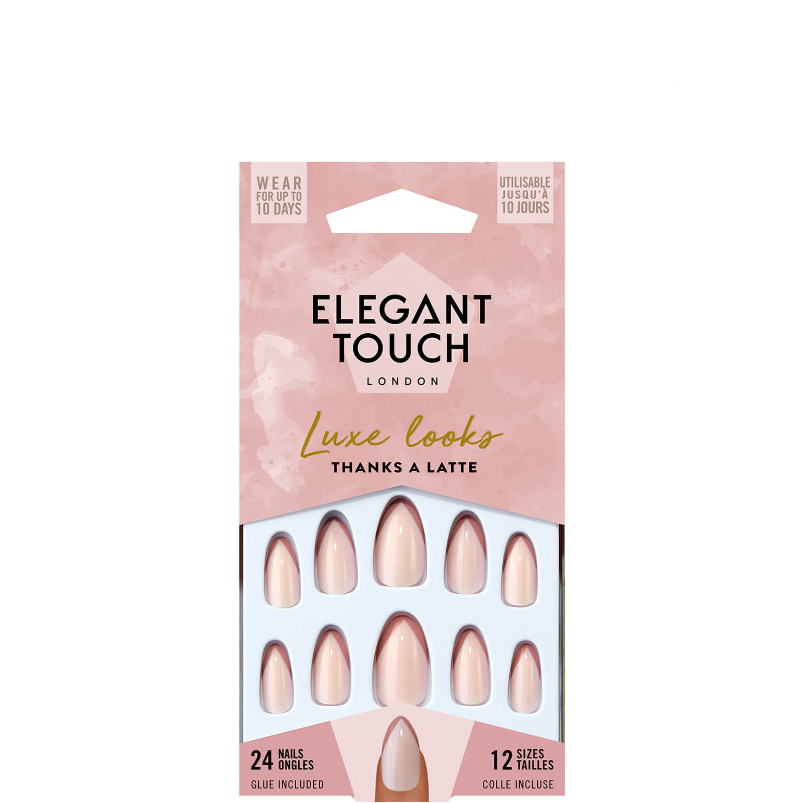 Elegant Touch False Nails - Thanks a Latte
