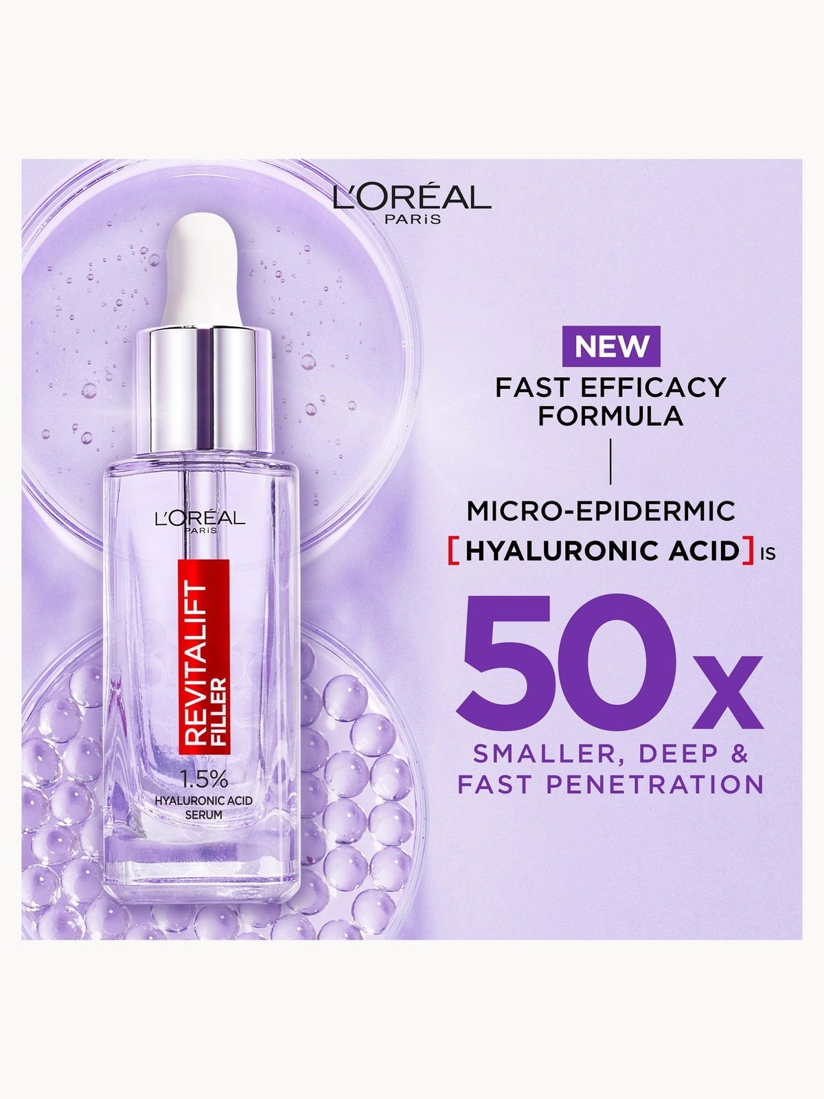 L'Oréal Paris Hyaluronic Acid Serum and Revitalift Laser Retinol Serum Bundle 4