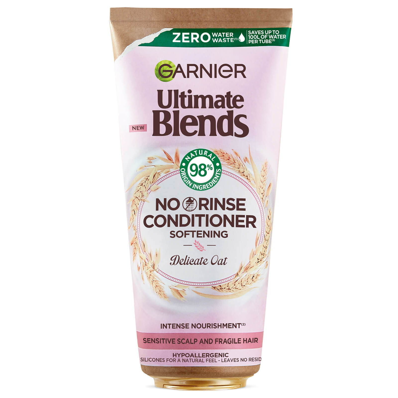 Garnier Ultimate Blends Delicate Oat Soothing NO RINSE Leave-in Conditioner for Sensitive Scalp and Fragile Hair 200ml