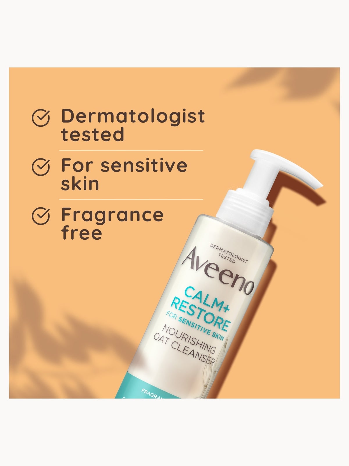 Aveeno Face Calm and Restore Nourishing Oat Cleanser 200ml 3