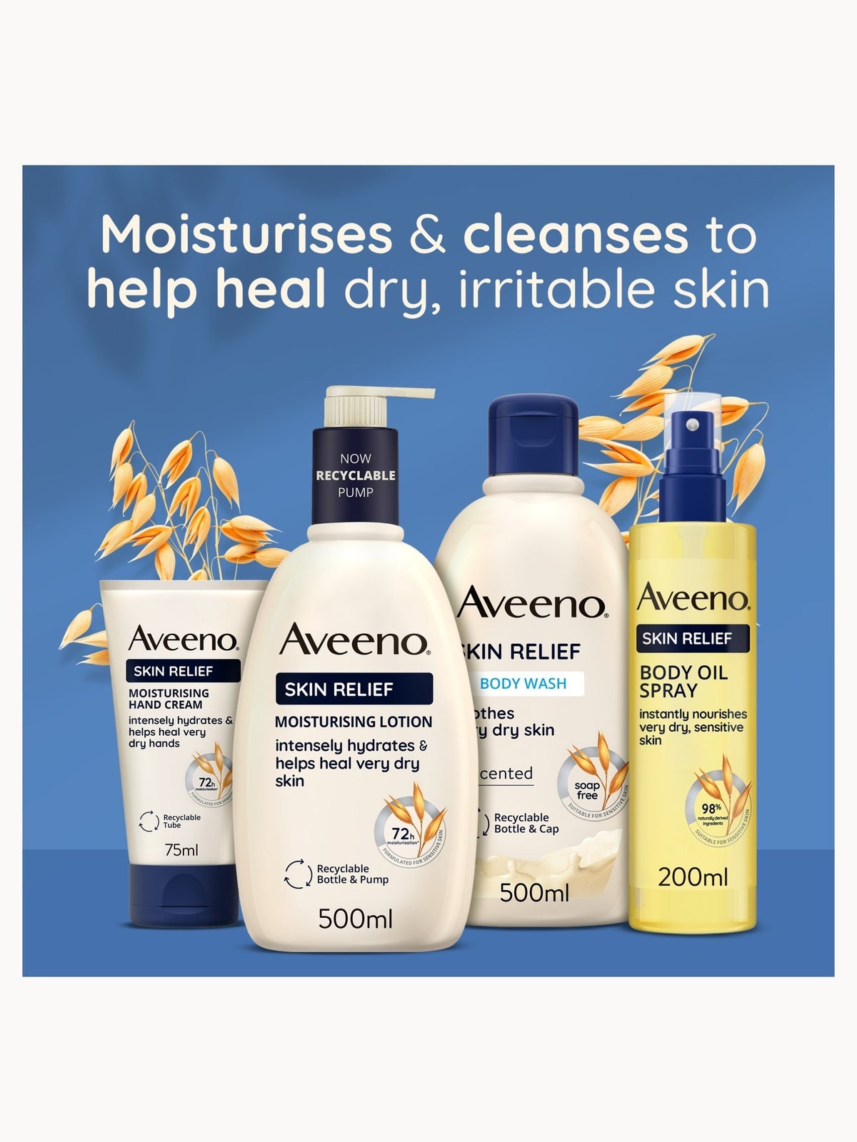 Aveeno Skin Relief Body Oil Spray 200ml 4