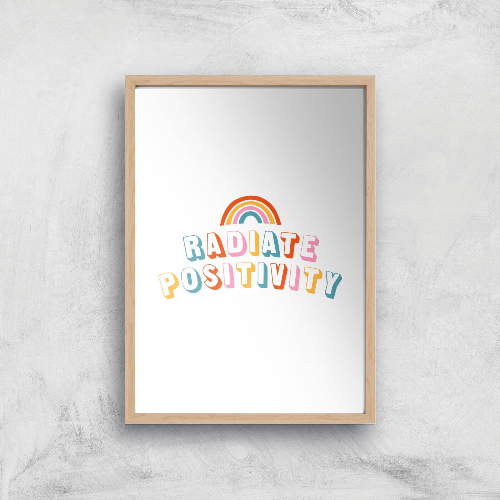 Radiate Positivity Giclee Art Print - A2 - Wooden Frame