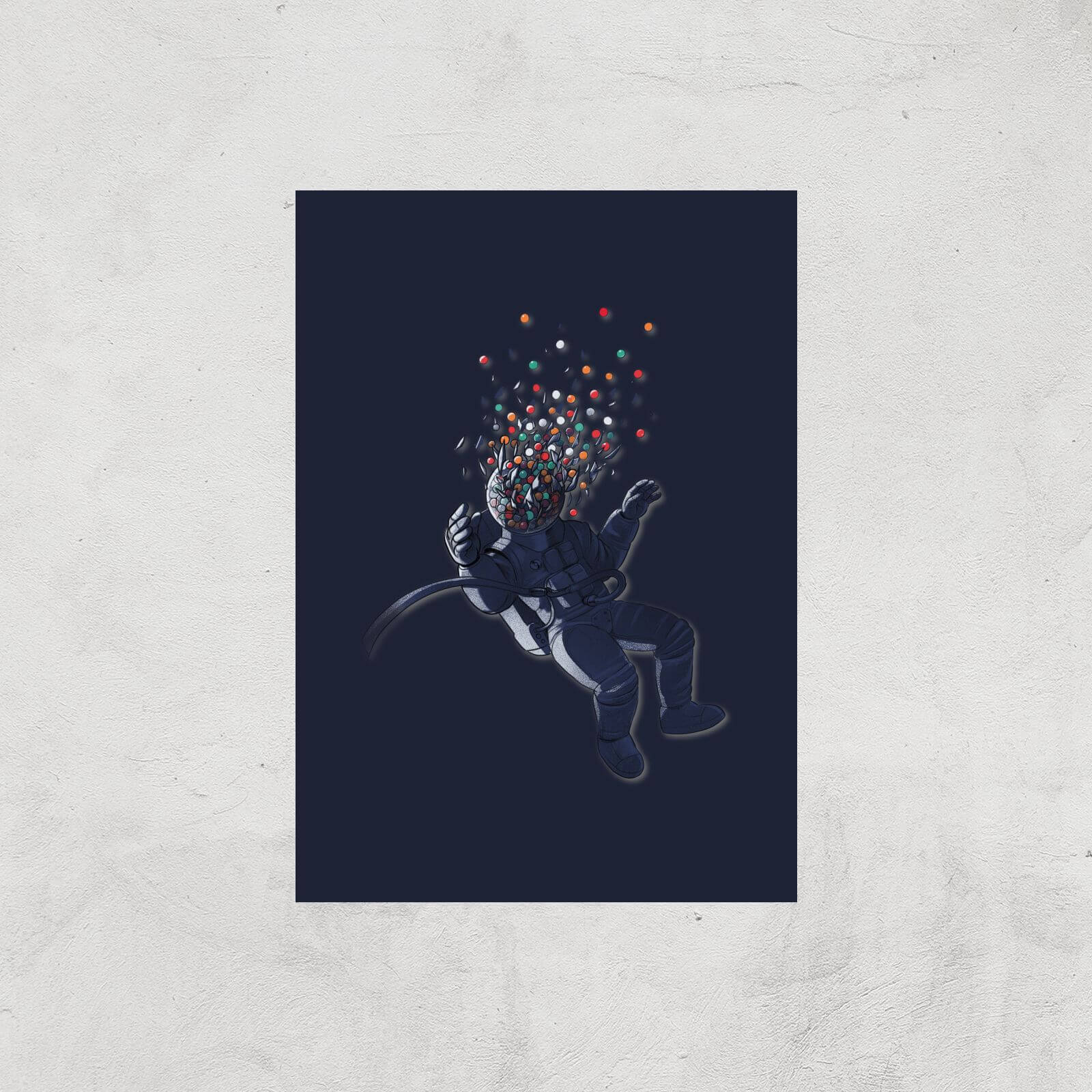 Gumball Astronaut Giclee Art Print - A2 - Print Only